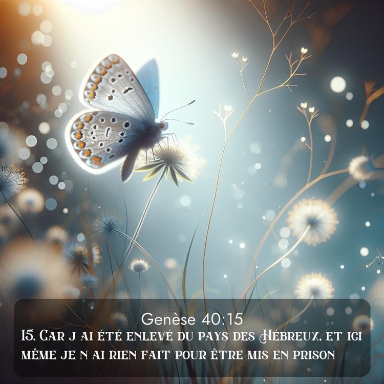 Segond Genèse 40:15