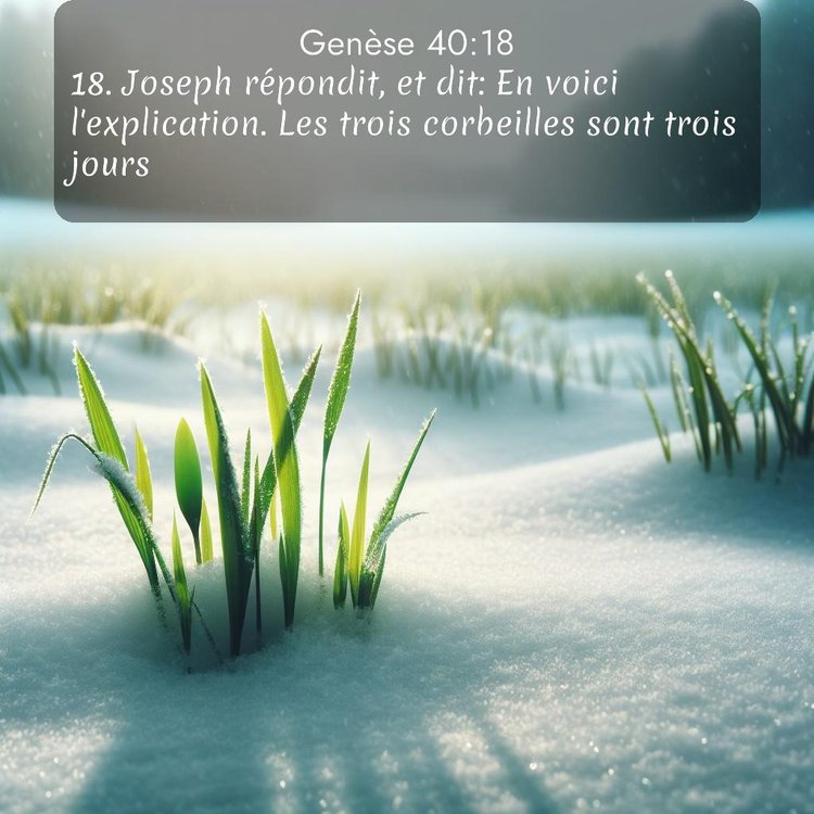 Segond Genèse 40:18