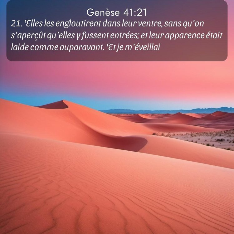 Segond Genèse 41:21