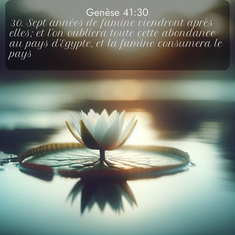 Segond Genèse 41:30