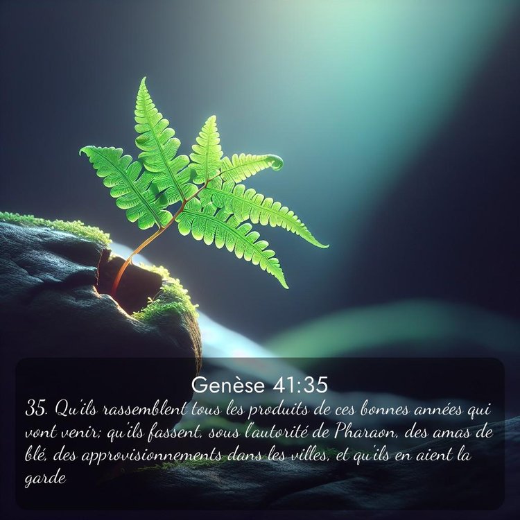 Segond Genèse 41:35