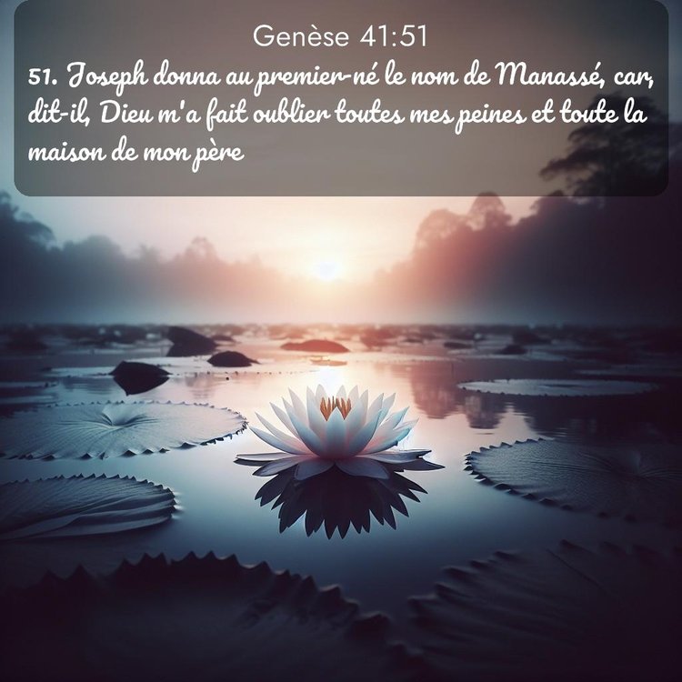 Segond Genèse 41:51