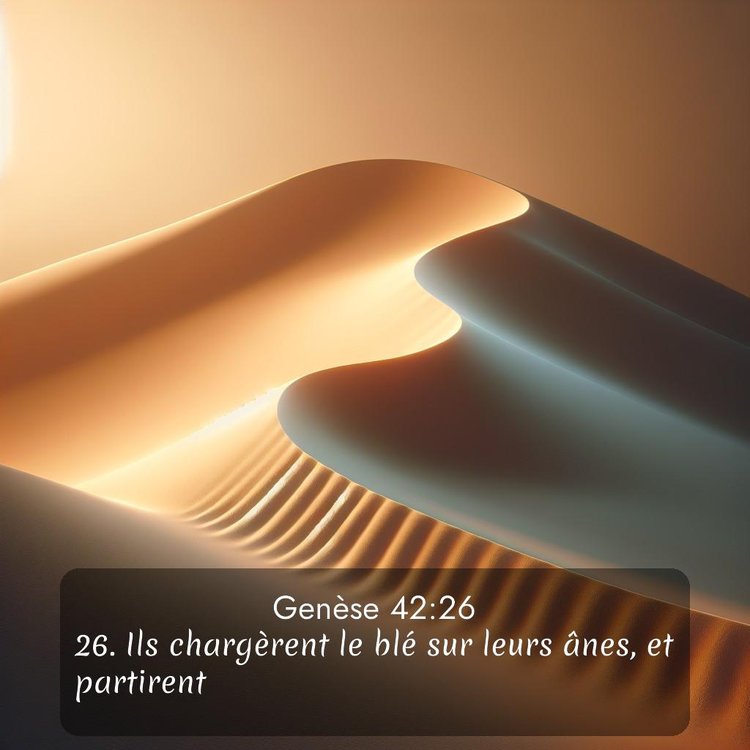 Segond Genèse 42:26