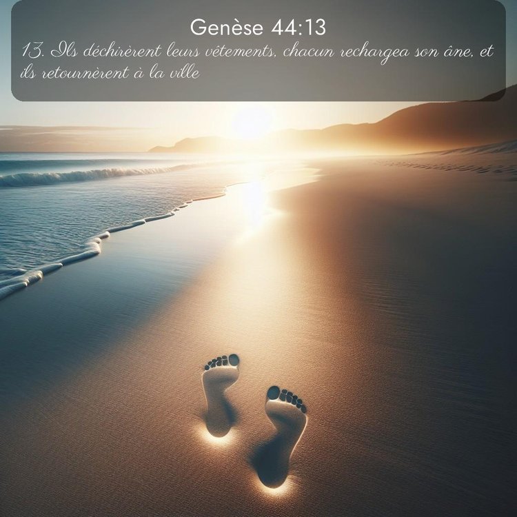 Segond Genèse 44:13