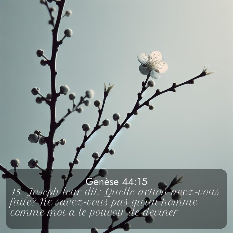 Segond Genèse 44:15