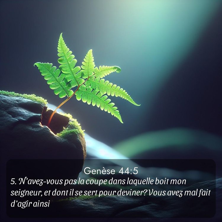 Segond Genèse 44:5