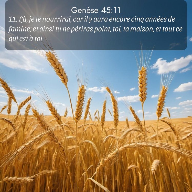 Segond Genèse 45:11