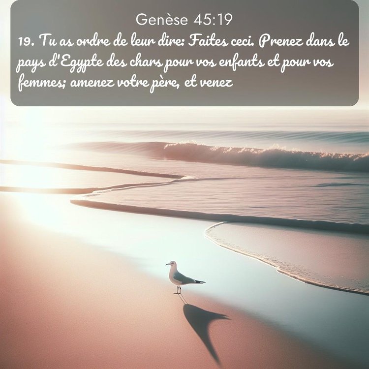 Segond Genèse 45:19