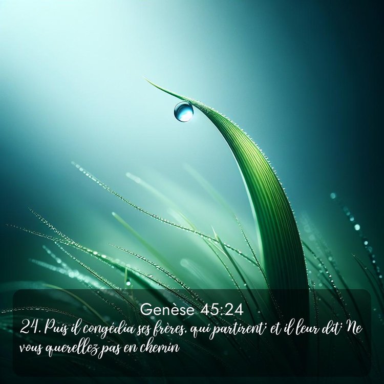 Segond Genèse 45:24