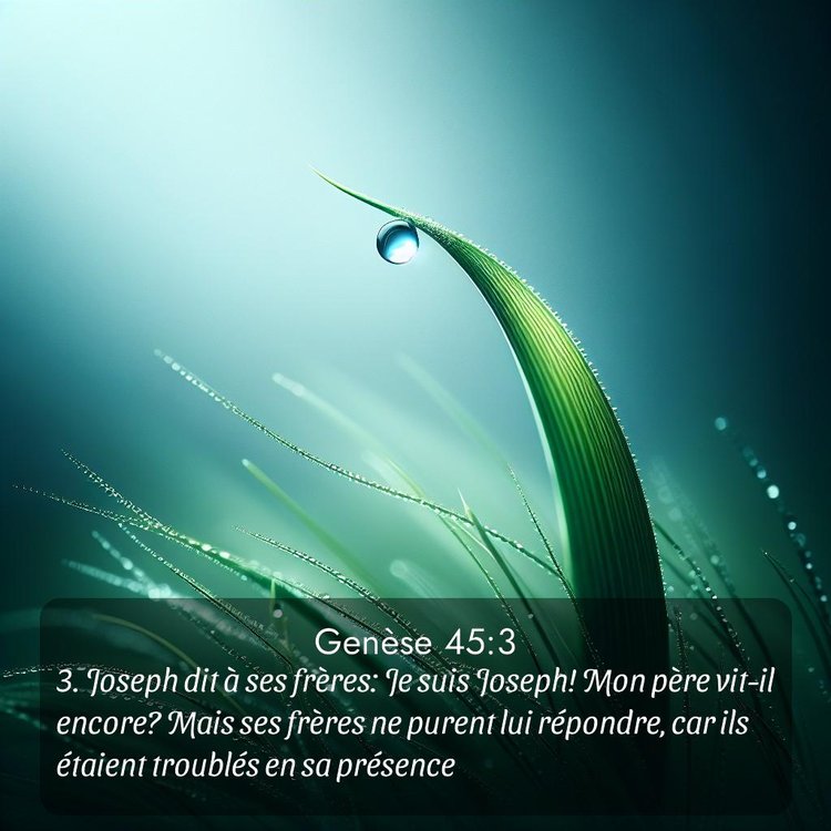 Segond Genèse 45:3