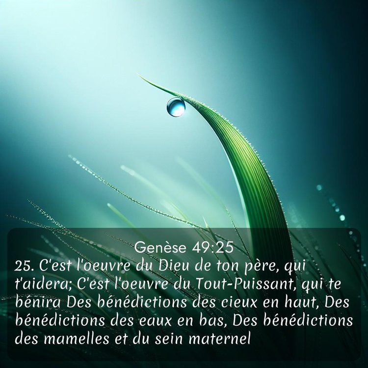 Segond Genèse 49:25