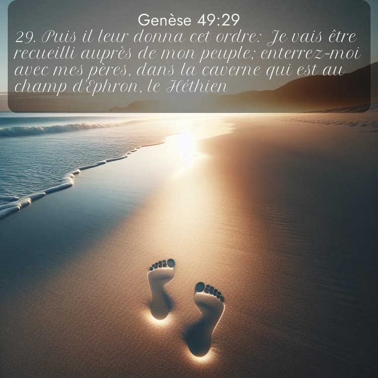 Segond Genèse 49:29