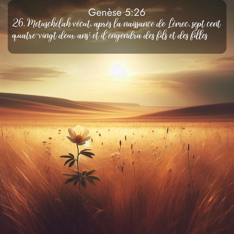 Segond Genèse 5:26