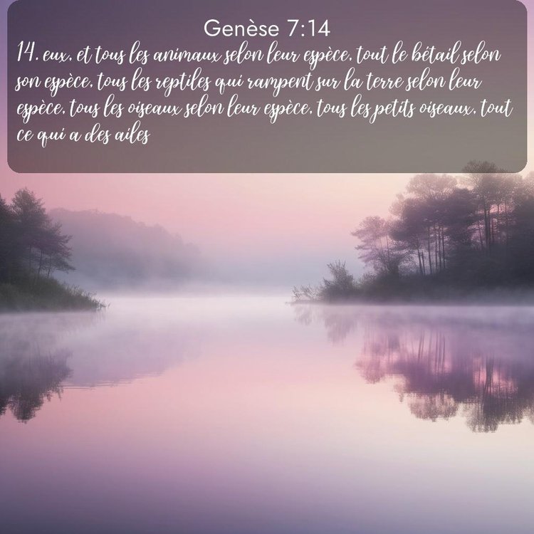 Segond Genèse 7:14