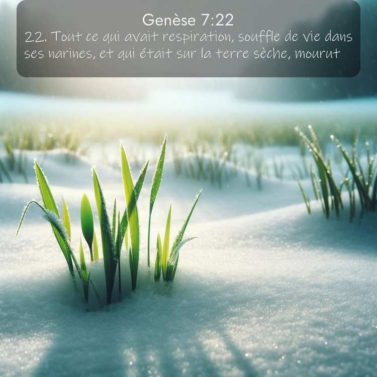 Segond Genèse 7:22