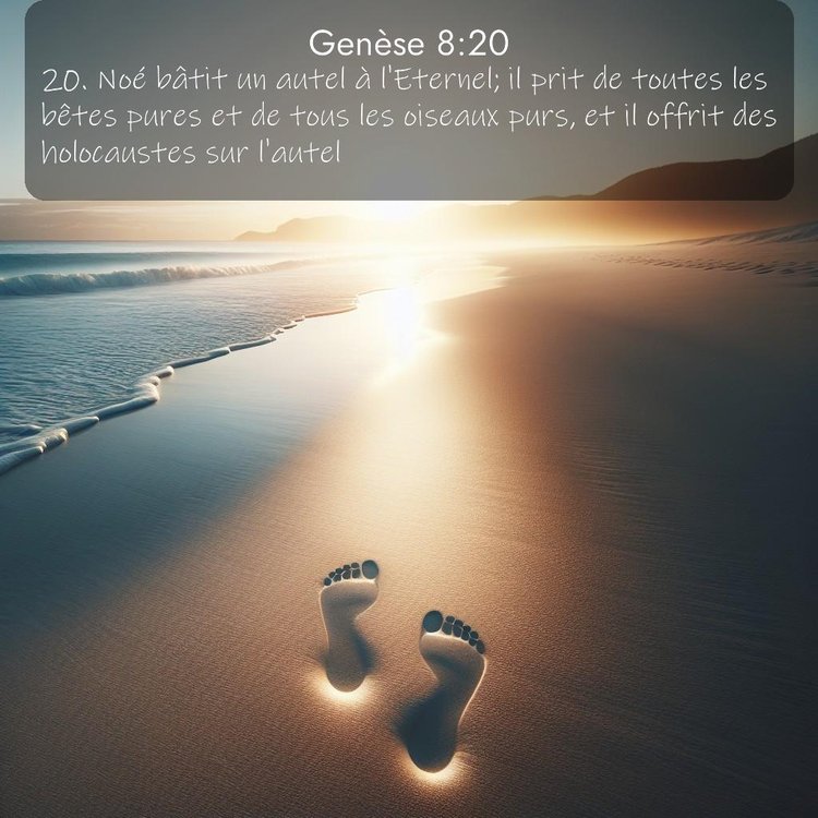 Segond Genèse 8:20