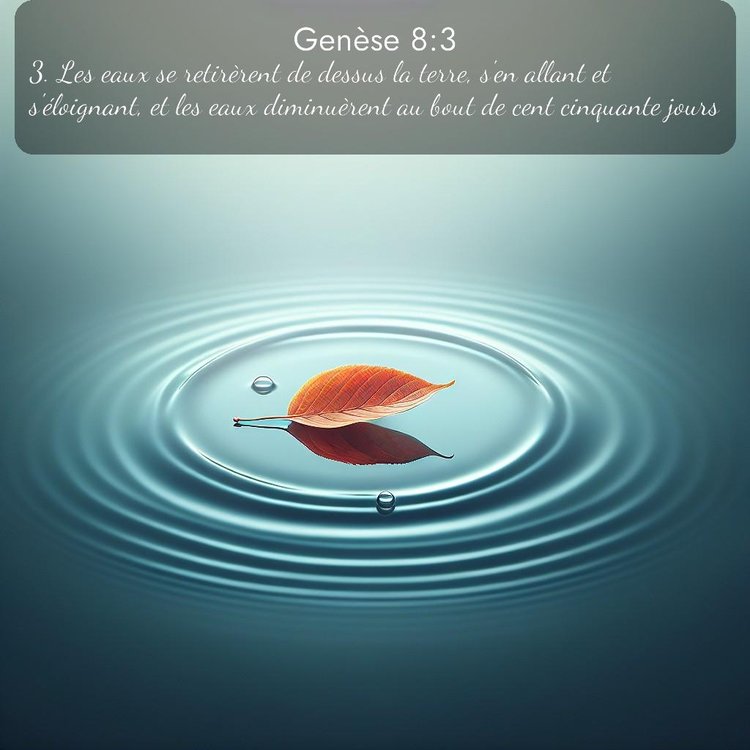 Segond Genèse 8:3