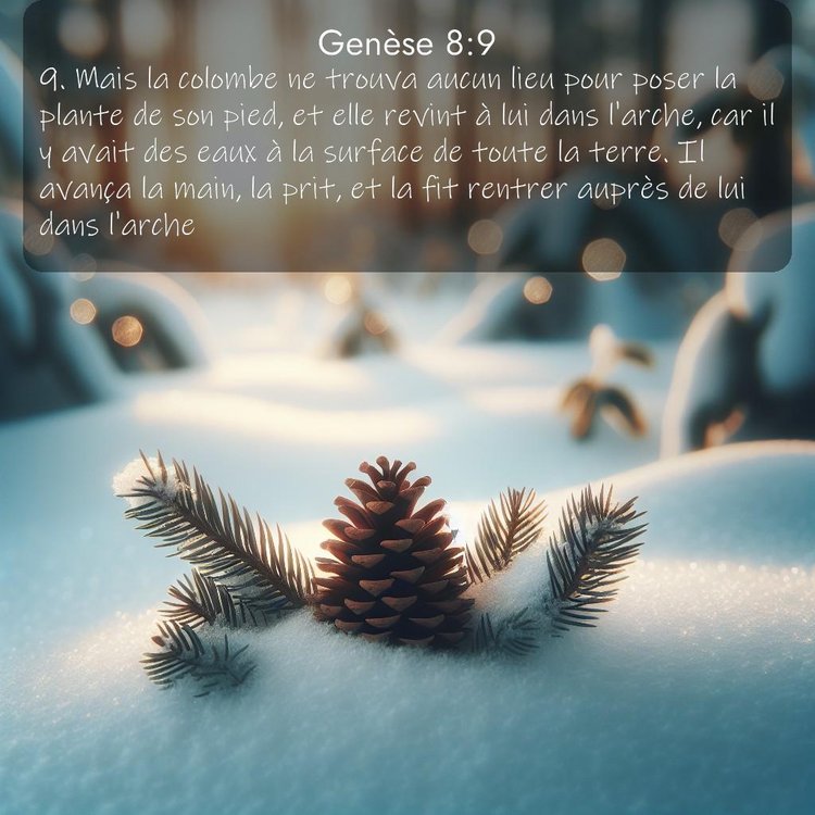 Segond Genèse 8:9