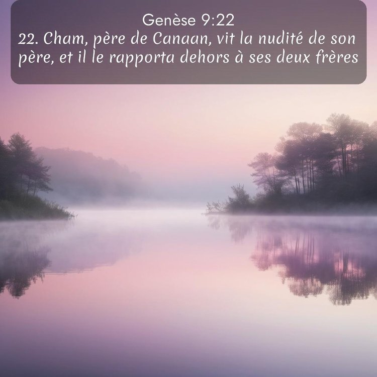 Segond Genèse 9:22