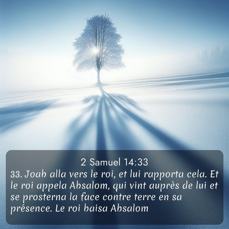 Segond 2 Samuel 14:33