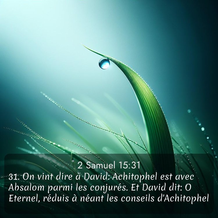 Segond 2 Samuel 15:31