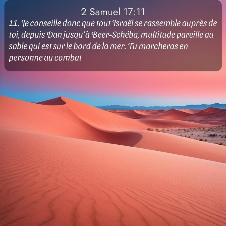 Segond 2 Samuel 17:11