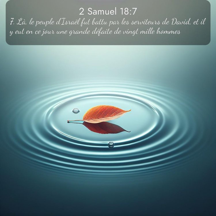 Segond 2 Samuel 18:7