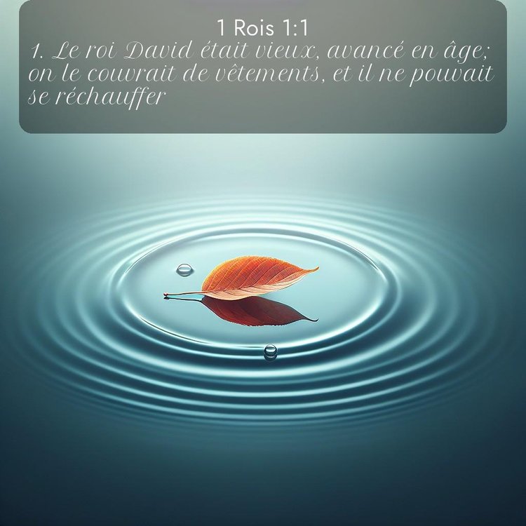 Segond 1 Rois 1:1