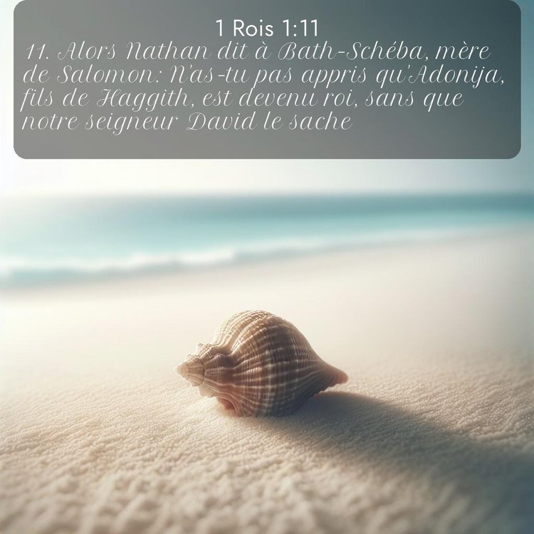 Segond 1 Rois 1:11