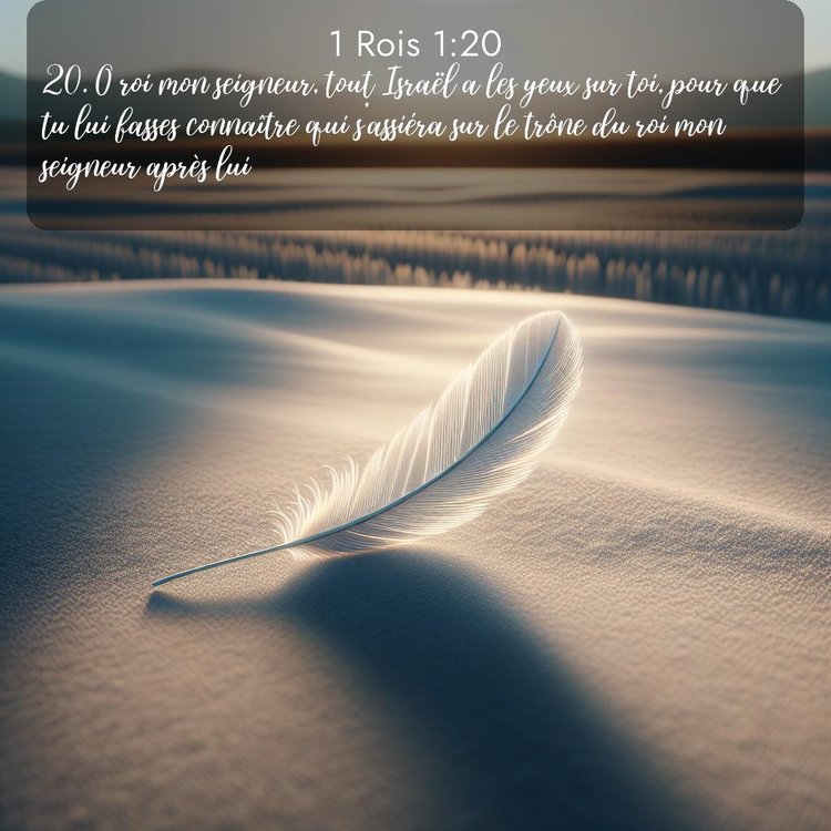 Segond 1 Rois 1:20