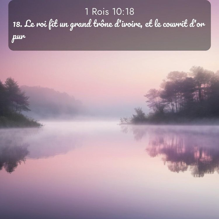 Segond 1 Rois 10:18