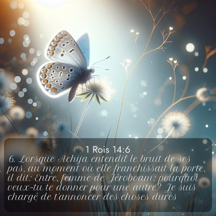 Segond 1 Rois 14:6