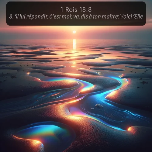 Segond 1 Rois  ; image nature: image avec le verset biblique :Il lui répondit: C&#039;est moi; va, dis à ton maître: Voici Elie! ;  ; 18:8