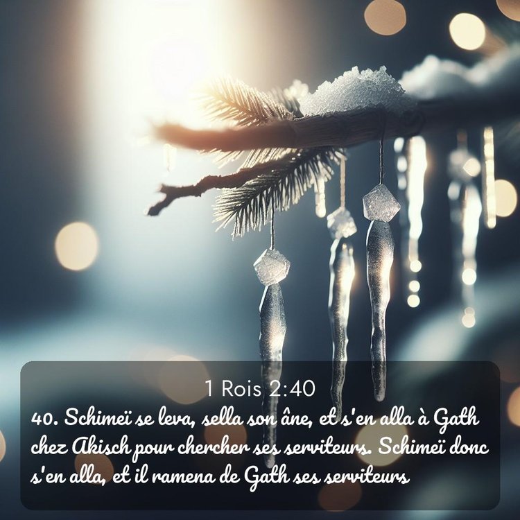 Segond 1 Rois 2:40