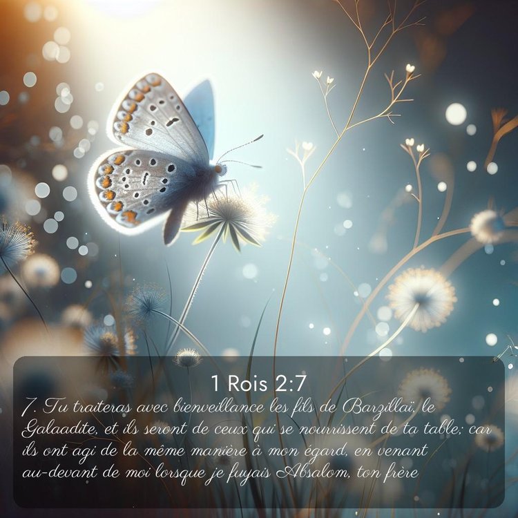 Segond 1 Rois 2:7