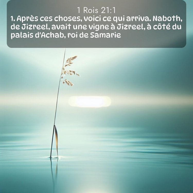 Segond 1 Rois 21:1