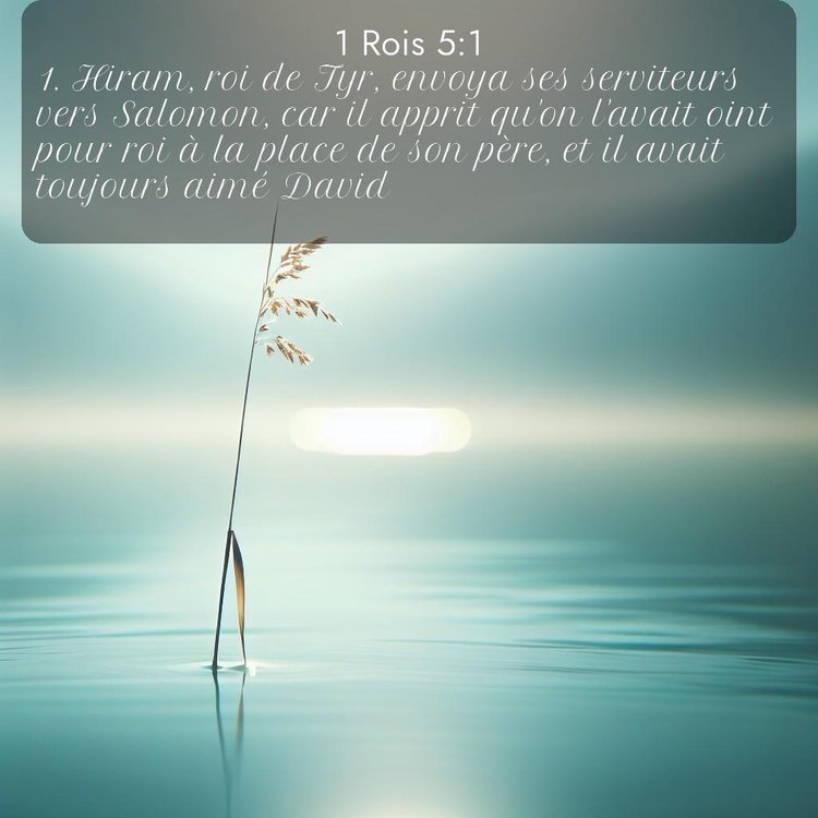 Segond 1 Rois 5:1