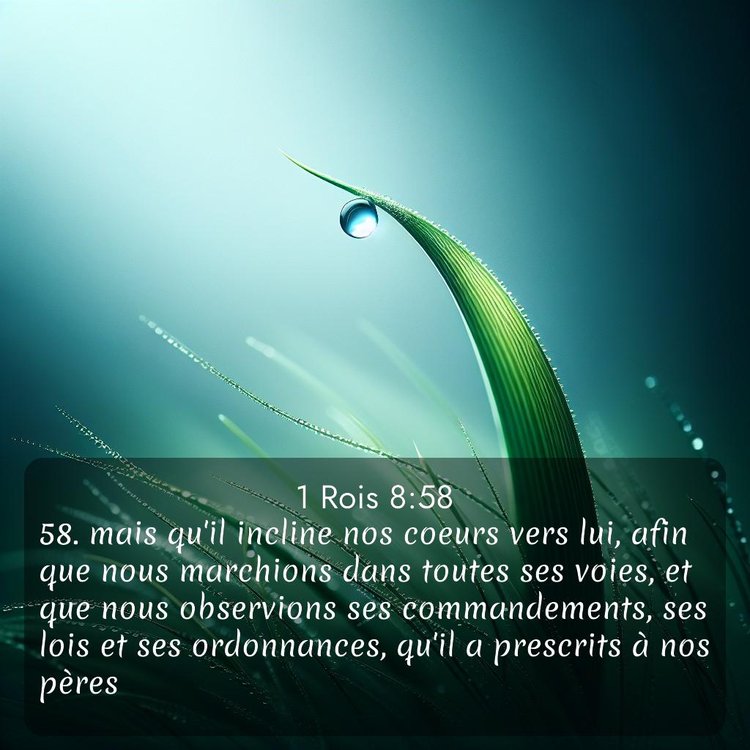 Segond 1 Rois 8:58