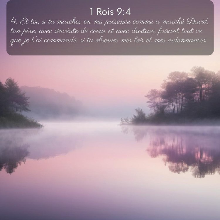 Bible Segond 1 Rois 9:4