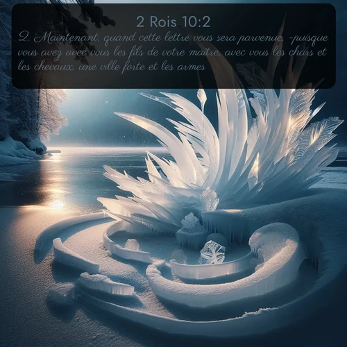 Segond 2 Rois  ; image nature: image avec le verset biblique :Maintenant, quand cette lettre vous sera parvenue, -puisque vous avez avec vous les fils de votre maître, avec vous les chars et les chevaux, une ville forte et les armes, - ;  ; 10:2