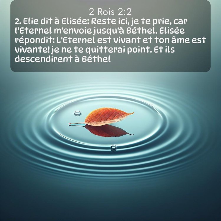 Segond 2 Rois 2:2