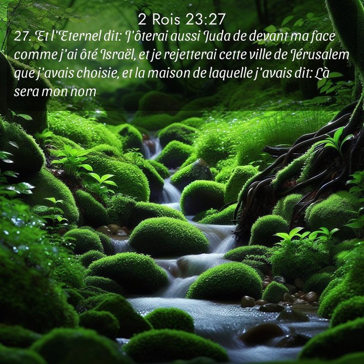 Segond 2 Rois 23:27