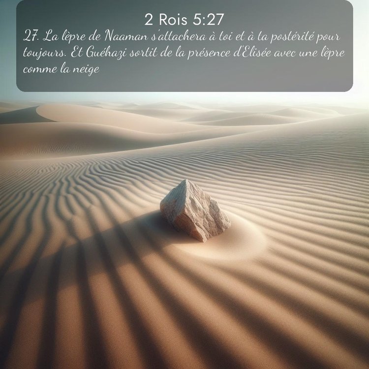 Segond 2 Rois 5:27