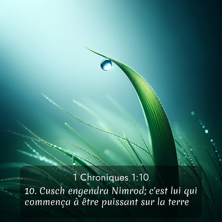 Segond 1 Chroniques 1:10