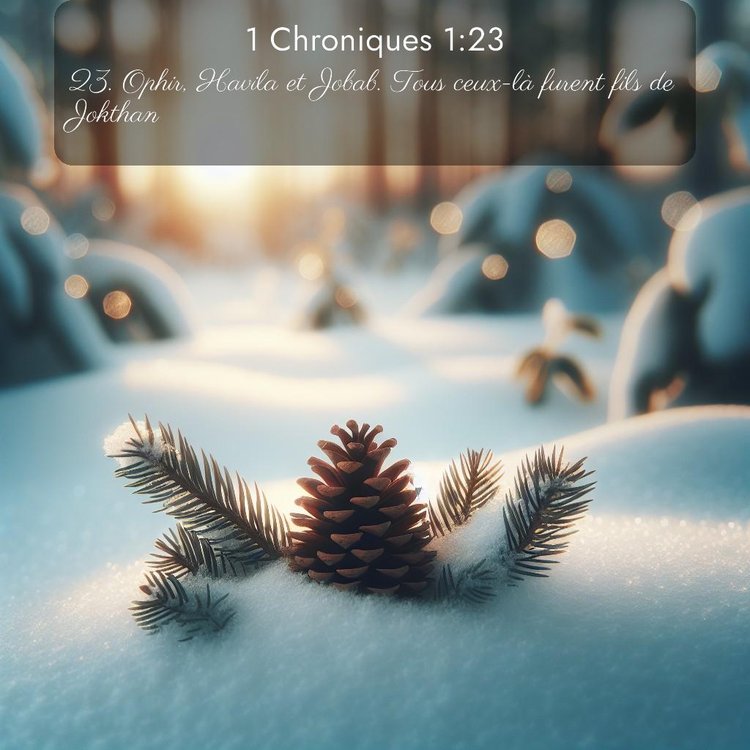 Segond 1 Chroniques 1:23