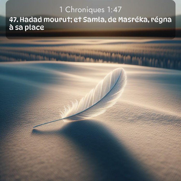 Segond 1 Chroniques 1:47