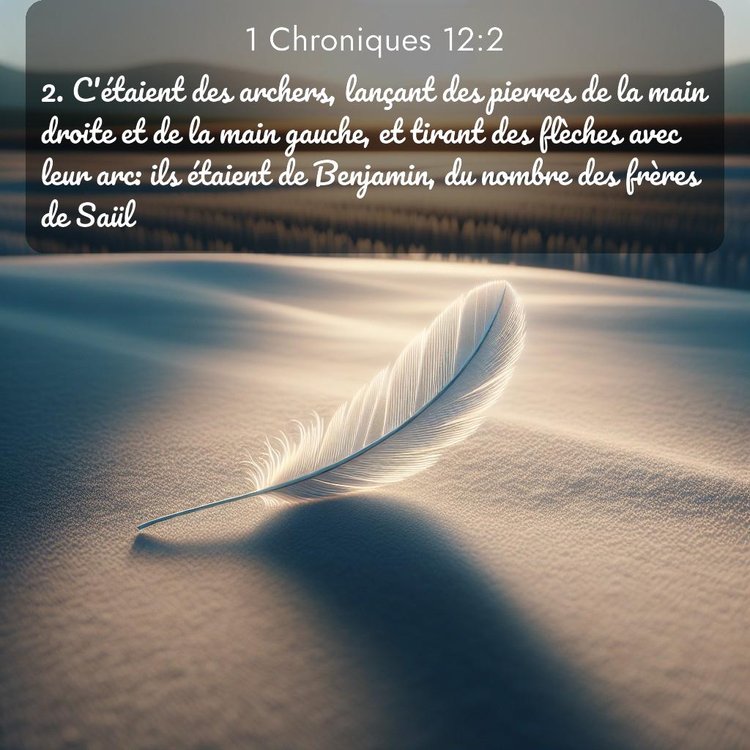 Segond 1 Chroniques 12:2