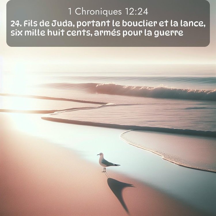 Segond 1 Chroniques 12:24