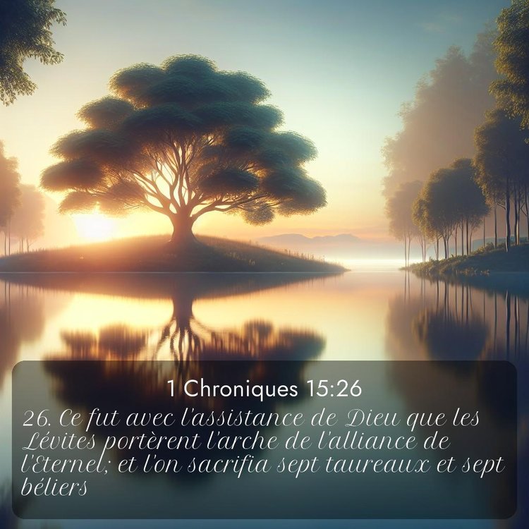 Segond 1 Chroniques 15:26