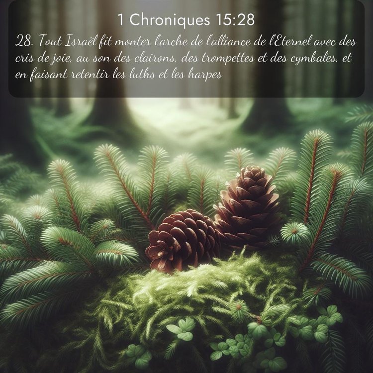 Segond 1 Chroniques 15:28